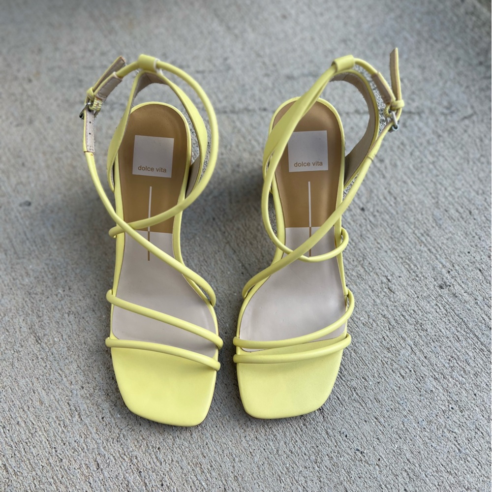 Yellow dolce vita sandals